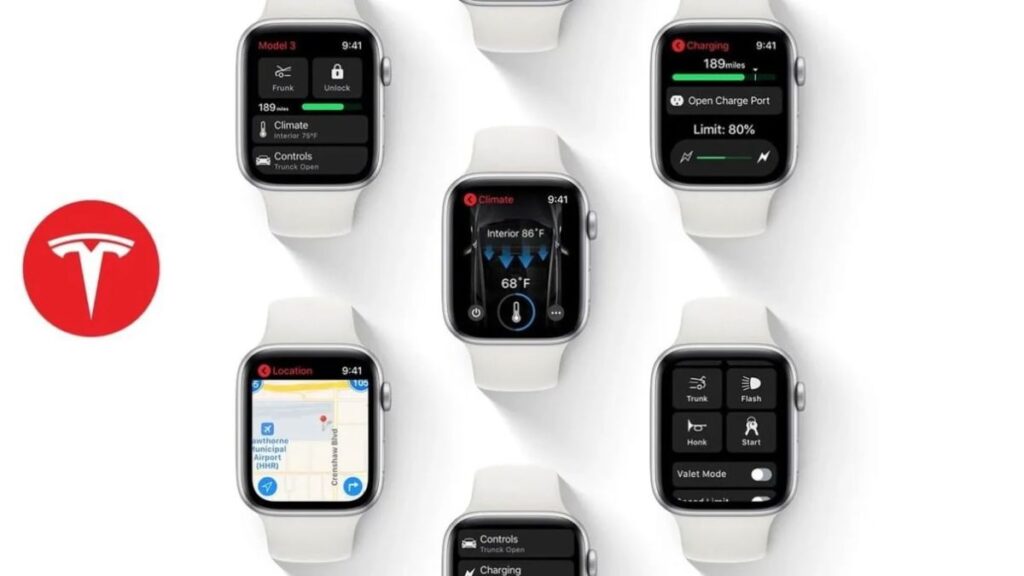 Tesla Apple Watch uygulaması