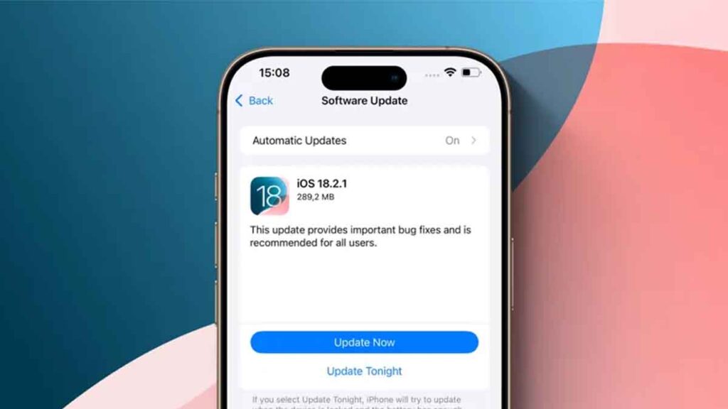 iOS 18.2.1 güncellemesi