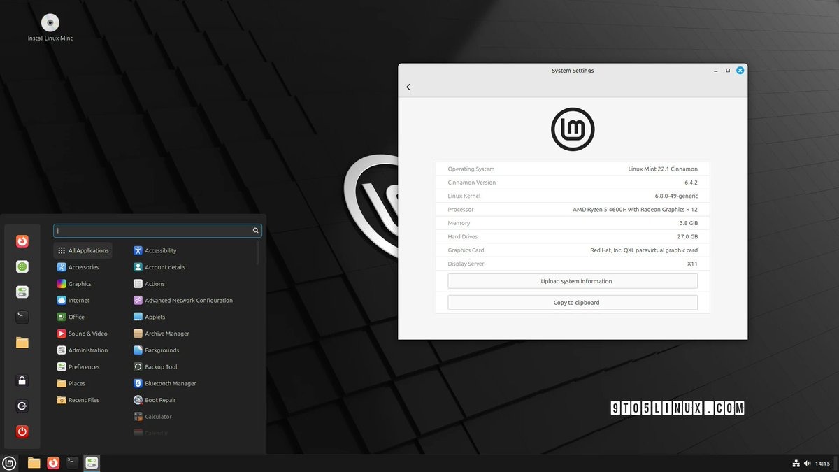 Linux Mint 22.1